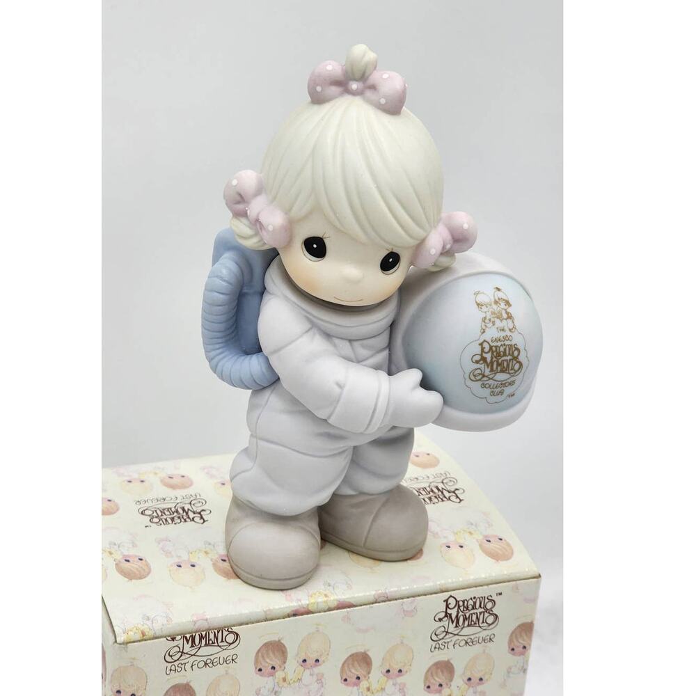 Precious Moments Figurine The Club That's Out Of This World Vintage W/Box Tags - Picture 1 of 11
